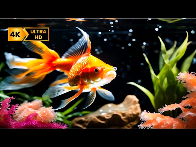 4K Aquarium Sounds | Study and Sleep Better with Relaxing Ambiance