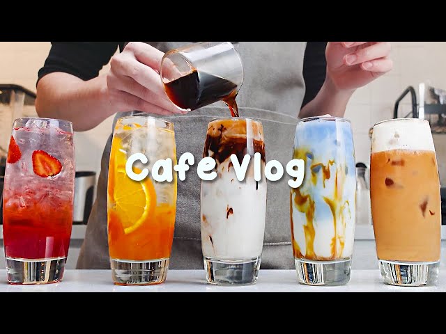 🍒카페 브이로그/1시간 모아보기🌈실시간 스트리밍/1 Hours Vlog/Cafe Vlog/ASMR/Tasty Coffee#434