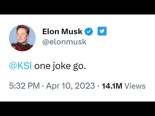 KSI got Roasted By Elon Musk