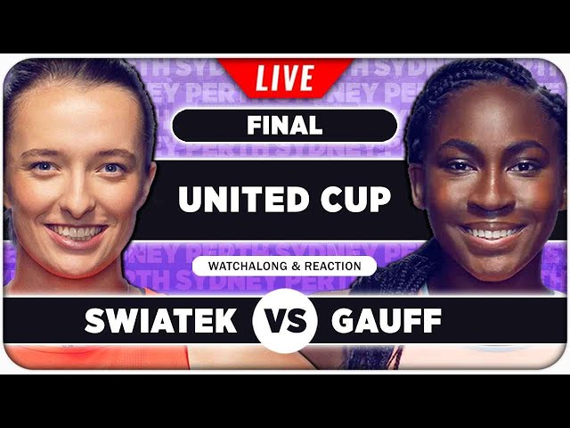 SWIATEK vs GAUFF • United Cup 2025 Final • LIVE Tennis Watchalong Stream