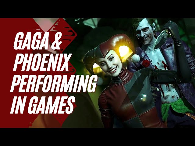 Gaga & Phoenix as Harley Quinn and The Joker Performing in the Game Injustice 2