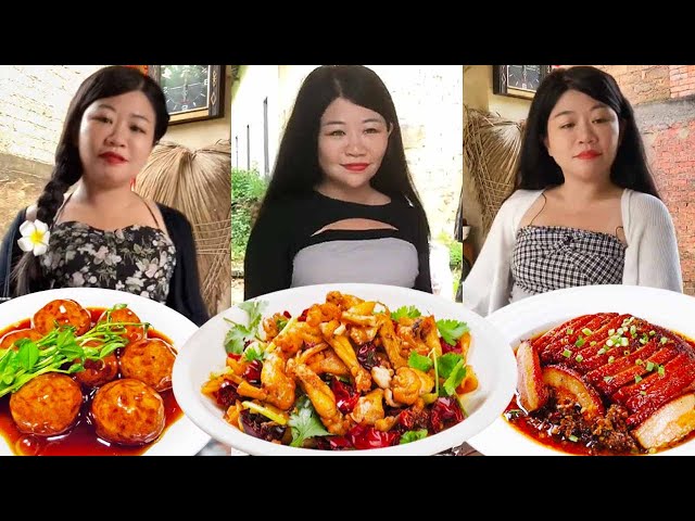 Beauty Challenge To Make Braised Pork, Fat But Not Greasy Delicious|Enjoyment|Countryside|Funny