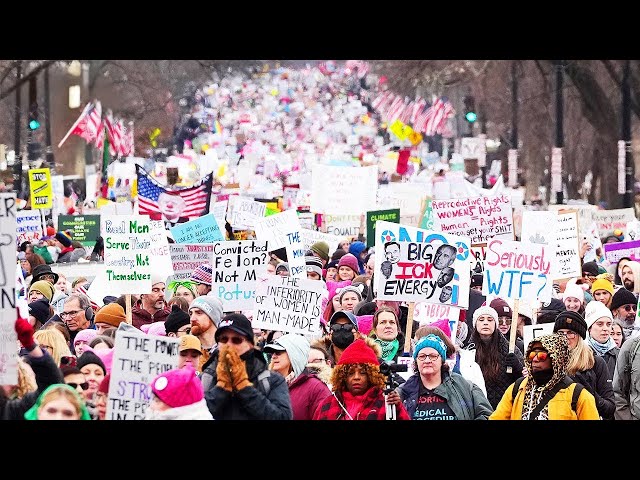 Protests take place in 50 states to oppose Donald Trump presidency