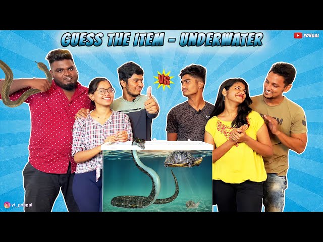 GUESS THE ITEM-UNDERWATER😥| EP -1-1 | SEMMA FUN | BROTHERS CHALLENGE | IMSUBU | PONGAL