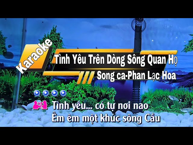 Karaoke TÌNH YÊU TRÊN DÒNG SÔNG KHOAN HỌ song ca @Karaoke-CD