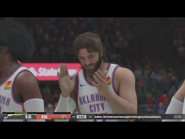 NBA 2K24 gameplay: Utah Jazz vs Oklahoma City Thunder #ps5share #nba2k24 #takenote #thunderup