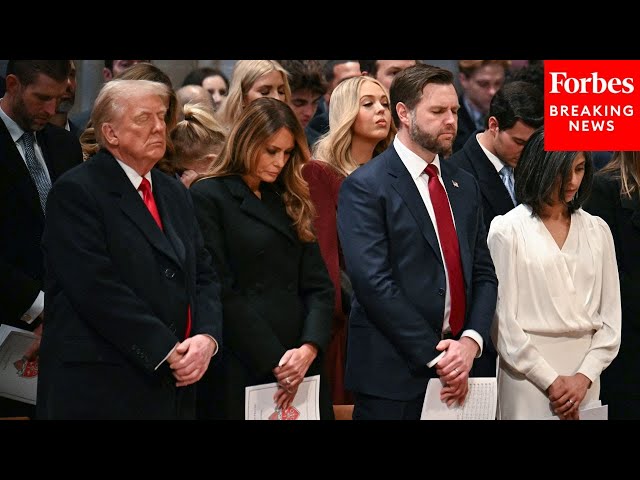 BREAKING NEWS: Donald Trump Attends The National Prayer Service At The National Cathedral