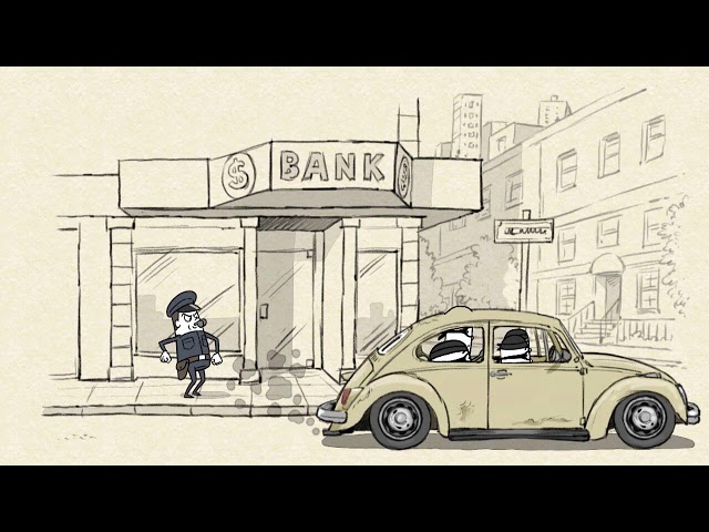 Funny video - 2D animation -  "Getaway Car"