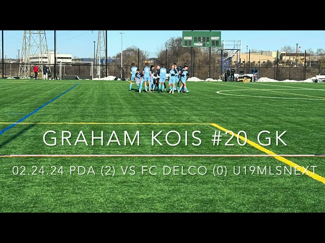 02/24/24 PDA (2) vs FC Delco (0) #u19MLSNext - Graham Kois Highlights