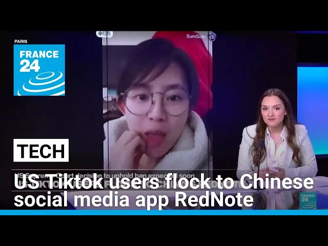 Tech: US Tiktok users flock to Chinese social media app RedNote • FRANCE 24 English