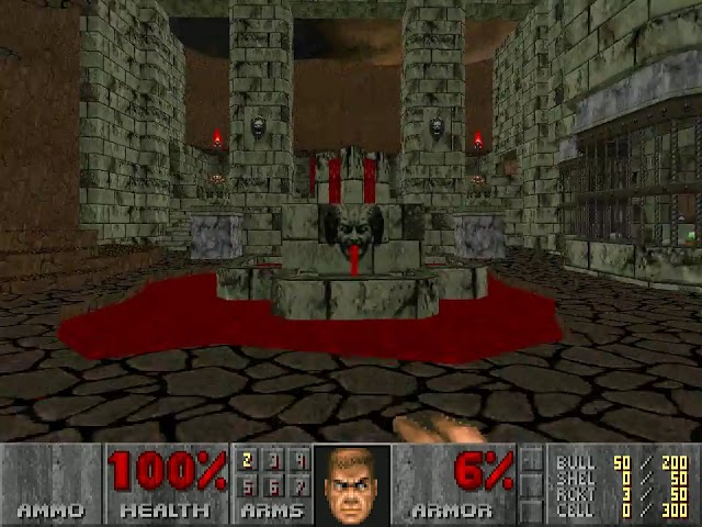 Doom II NRFTL level 4, Hell Mountain: Plasma rifle