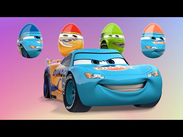 CORRECTLY GUESS THE COLOR EGG DINOCO LIGHTNING MCQUEEN VS CRUZ RAMIREZ🔥Tebak gambar kepala The King👑