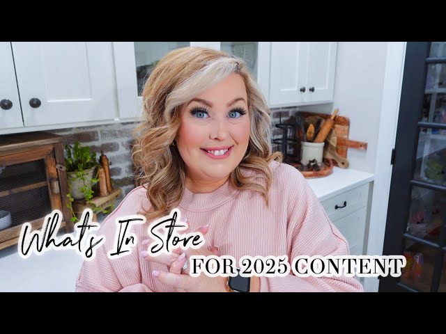 2025 CHANNEL GOALS // PERSONAL AND CONTENT GOALS FOR 2025 // CHARLOTTE GROVE FARMHOUSE