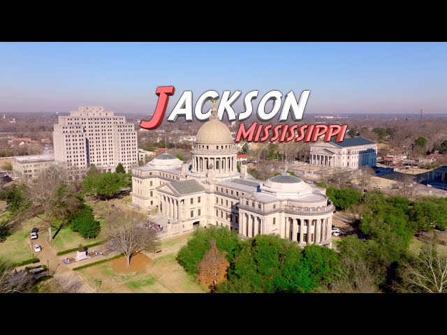 Jackson, Mississippi - 4K Drone Footage 2022 - Relaxing Music