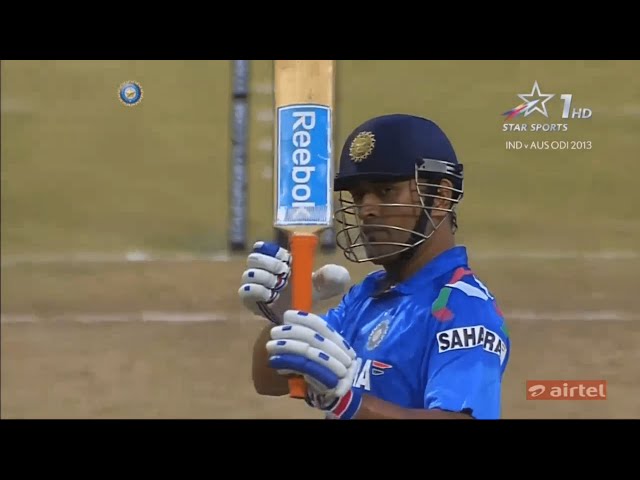 MS Dhoni 62 (38) vs Australia 7th Odi 2013 , Bengaluru (Ball By Ball)