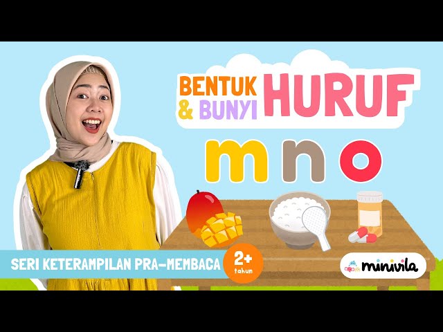 HURUF ALFABET | Mengenal Bentuk dan Bunyi Fonik Huruf M, N, O