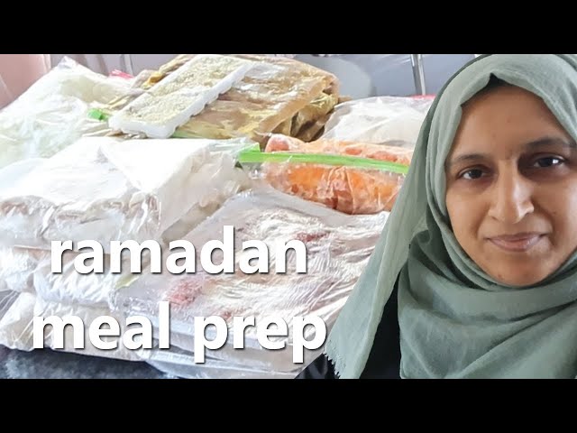 ramadan food preparation 2025 | make & freeze snacks, ingredients & meals | bulk ramadan prep