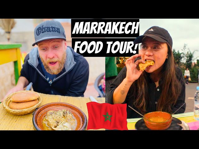 AMAZING MOROCCAN FOOD TOUR in MARRAKECH! 🇲🇦 The BEST Local Food Spots & MUST TRY Dishes!