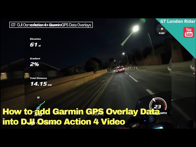 How to add Garmin GPS Overlay Data into DJI Osmo Action 4 #gtlondonrider  #djiosmoaction4