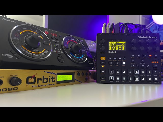 ORBIT 9090 & Pioneer RMX500 - Digitakt