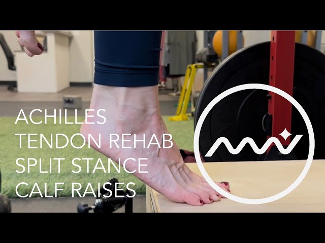 Achilles Tendonitis Rehab / Split Stance Calf Raises