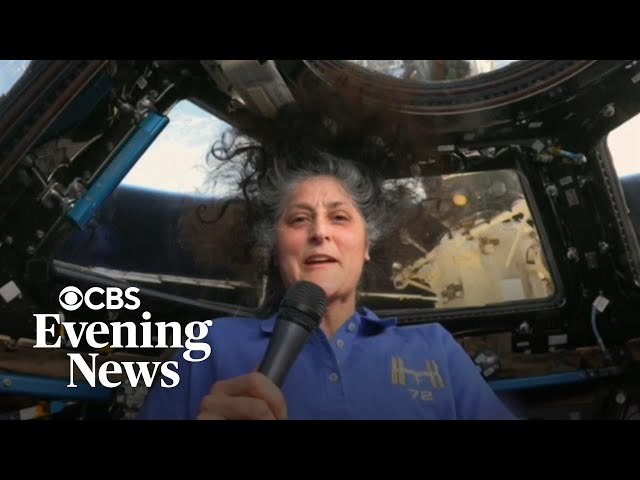 NASA astronaut Suni Williams says "we don't feel abandoned" in space in response to Trump