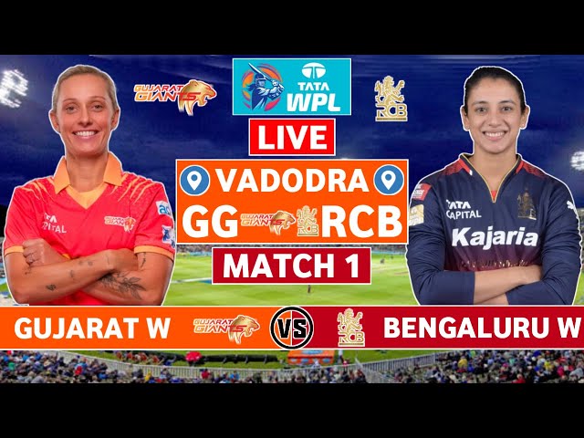 WPL Live: Royal Challengers Bengaluru v Gujarat Giants Live | RCB vs GG Live Commentary | GG Innings