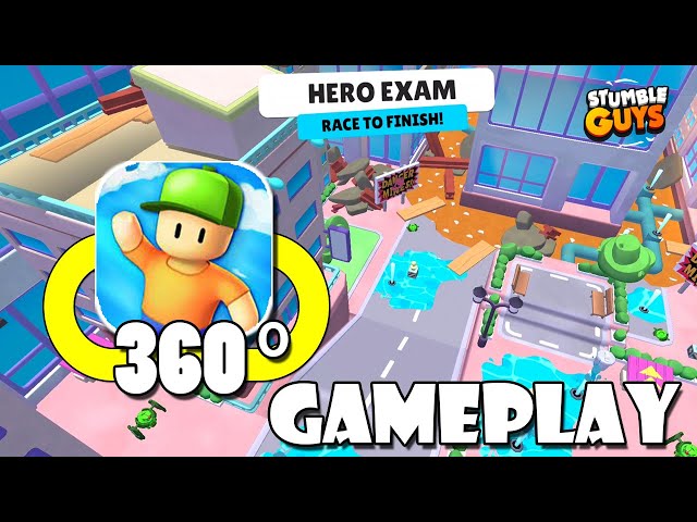 Stumble Guys 360° Video | Hero Exam 360° Video In Stumble Guys | Stumble Guys 360 Video