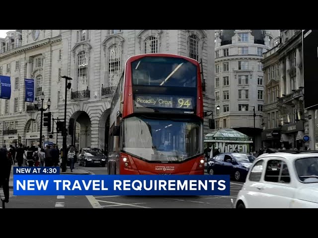 New travel requirements to the UK and Europe