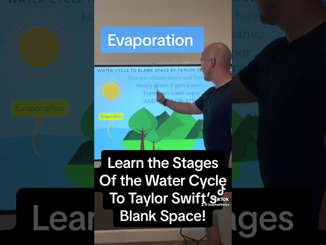 Learn the phases of the Water Cycle to Taylor Swift's Blank Space