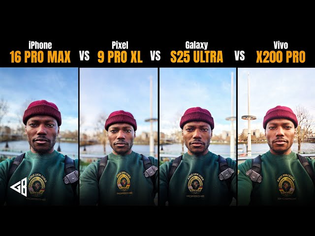 Galaxy S25 Ultra vs iPhone 16 Pro Max vs Pixel 9 Pro XL vs Vivo X200 Pro Selfie Camera Comparison