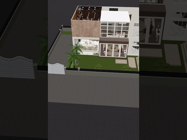 Part 1 of 3D plan for  90x65 feet villa #slowed #dark #interior #chishtiya #3D #designsolutions