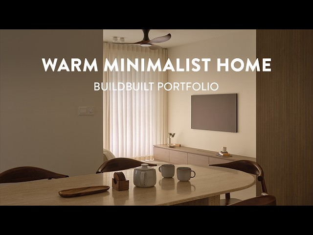 Warm Minimalist Home With Wood and Stone Textures | BuildBuilt Quick Tour