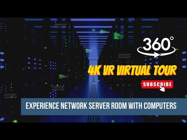 360° Virtual Tour of Network Server Room with Computers | 4K VR Video Experience