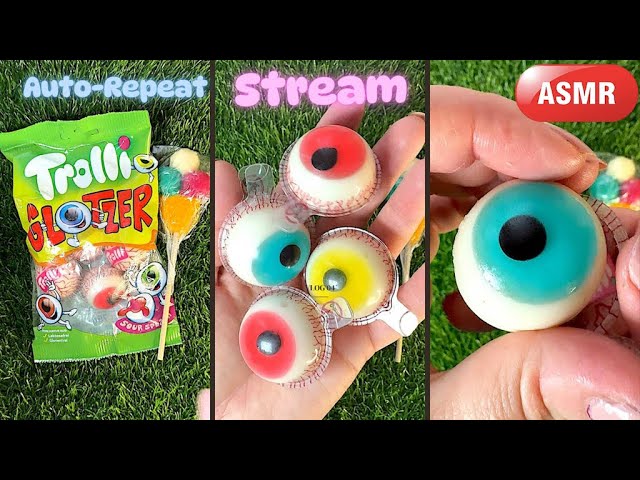 ASMR Relaxing Candy Unboxing | Monster eyes candy, Lollipops (No Talking) 🍭🍫 2025