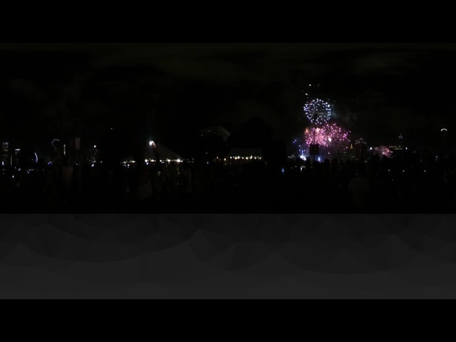 Firework Display in City: Outside and Crowded (360-Degree Video for Exposure Therapy)