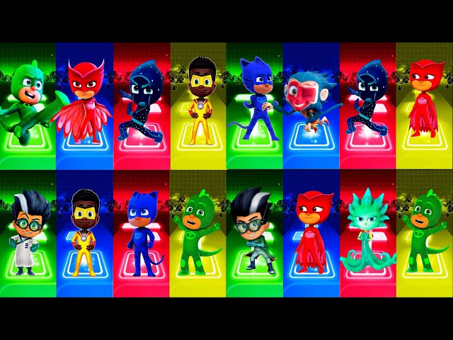 Romeo 🆚 Gekko 🆚 Octobella 🆚 Armadylan - PJ Masks 🎶 Tiles Hop EDM Rush