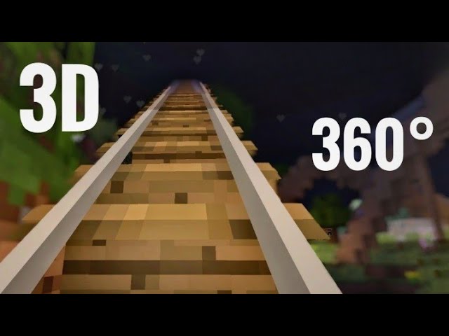 3D 360 VR video Roller Coaster Minecraft 360° 4K Virtual Reality