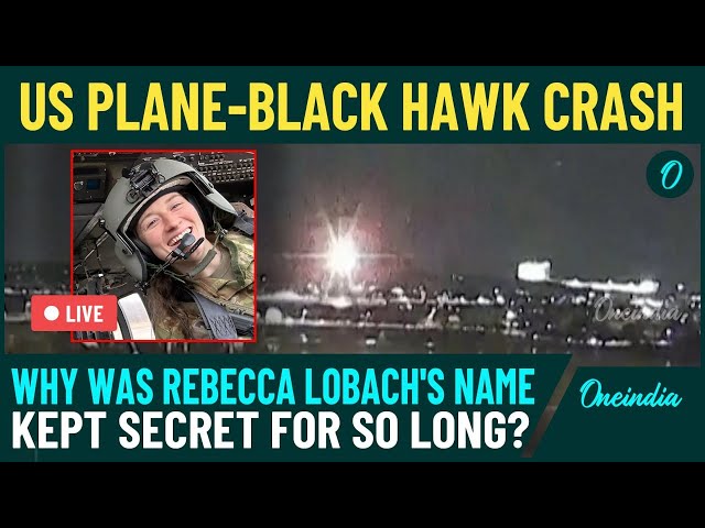 U.S Plane-Helicopter Mid-Air Collision LIVE| Who Was Rebecca M. Lobach, Pilot Flying The Black Hawk?