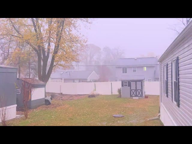 Severe thunderstorm in the middle of November