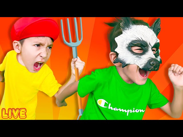 LIVE🔴 Big grey wolf + More Kids Songs And  Nursery Rhymes