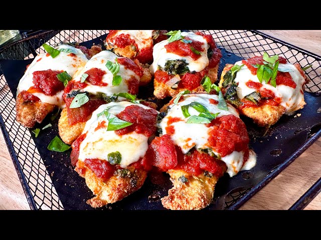 KETO AIR FRID CHICKEN PARM - LOW CARB