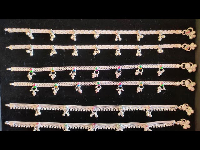 Latest Silver anklets designs | Bridal anklets designs 2020 | silver payal designs