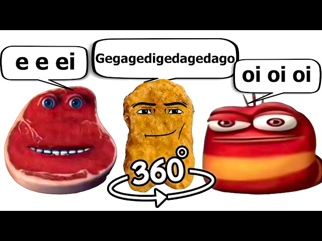 Gegagedigedagedago vs oi oi oi red larva vs e e ei i'm on vacation 360º VR