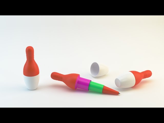 3d Modeling & Rendering a toy Pen