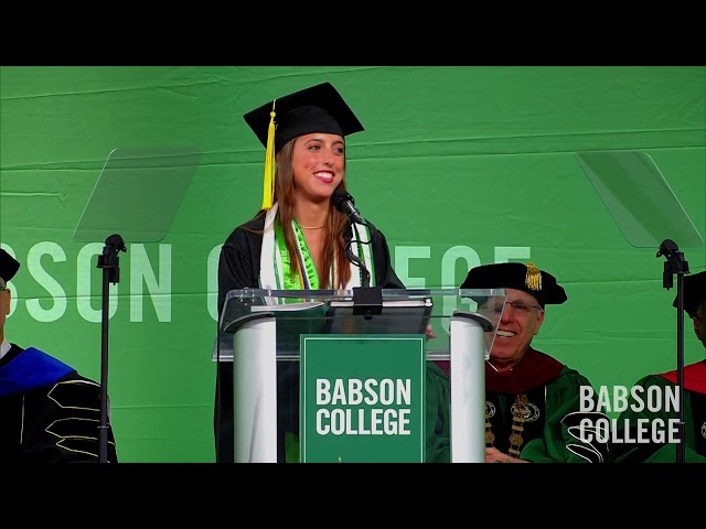 Alyssa Keith '24 2024 Babson College Undergraduate Student Speaker