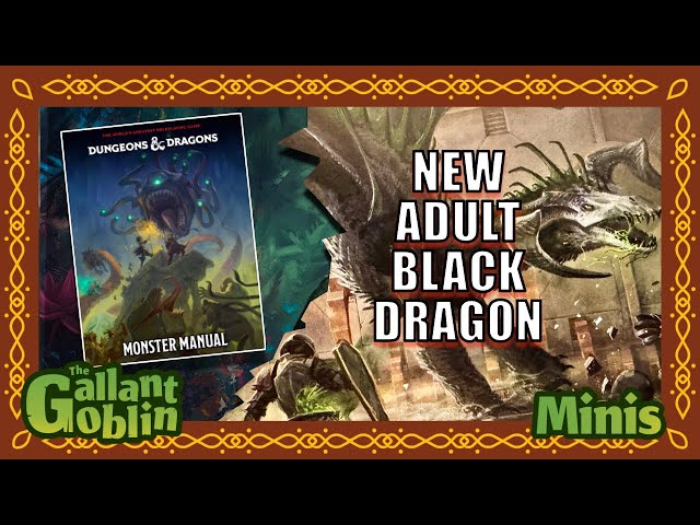 Adult Black Dragon Corruptor & D&D Monster Manual 2024 First Impressions  - WizKids Games