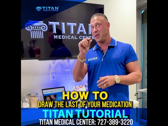 #TitanMedical #Tutorial: How to draw the last of your #Titan therapy medications