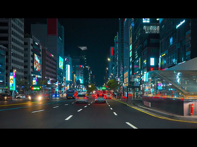 Seoul Night Drive 🌠 | Downtown Vibes | Chill Lofi Hiphop Beats | POV 4K HDR