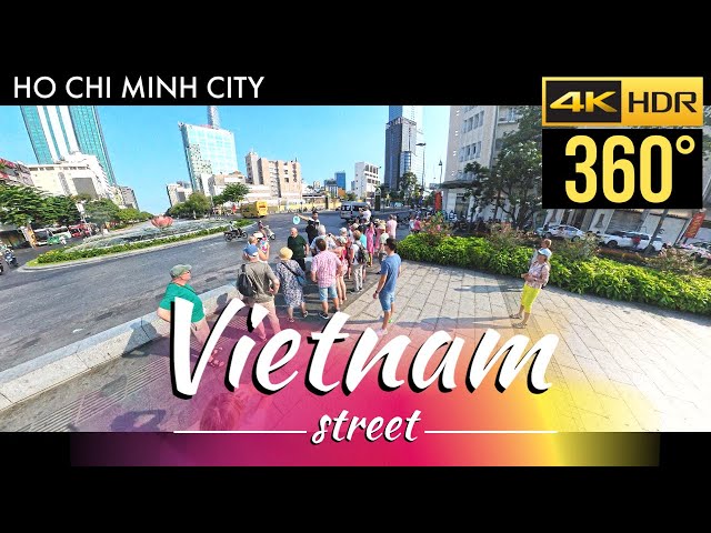 360 video | Vietnam street 4K | Nguyễn Huệ street | Ho chi minh city | 1 may 2024 | Insta360 X4